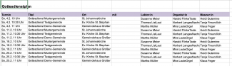 Gottesdienstplan Ergebnis