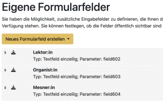 Eigene Formularfelder