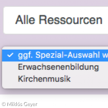 Screenshot von der Anwendung