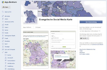 Social Media Map im Appzentrum